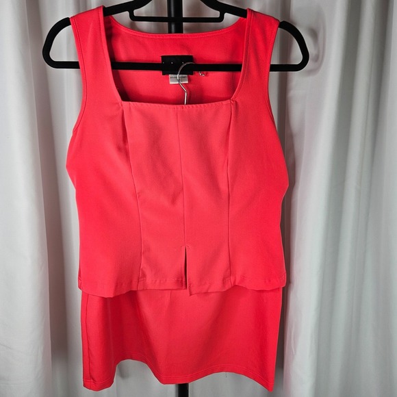 Dresses & Skirts - Brioche 2 piece blouse skirt set hot pink size 7/8 professional fitted‎ comfort